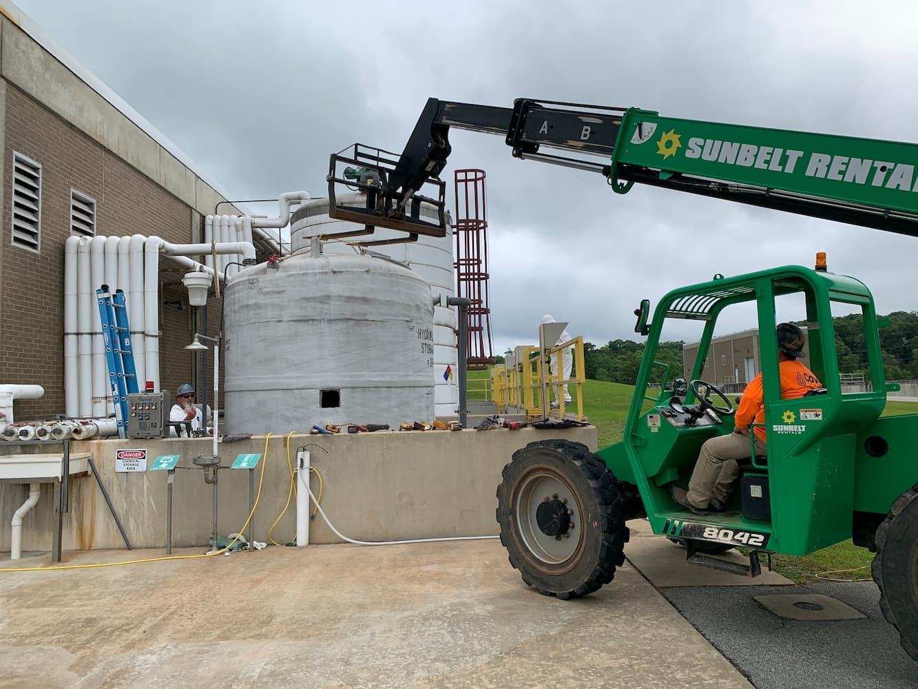 Failed fluoride tank removal