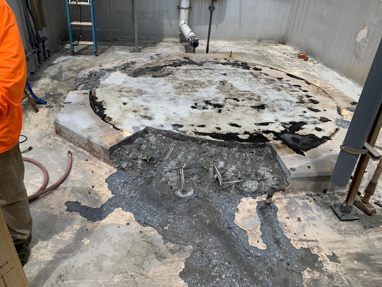 Containment area concrete rehab