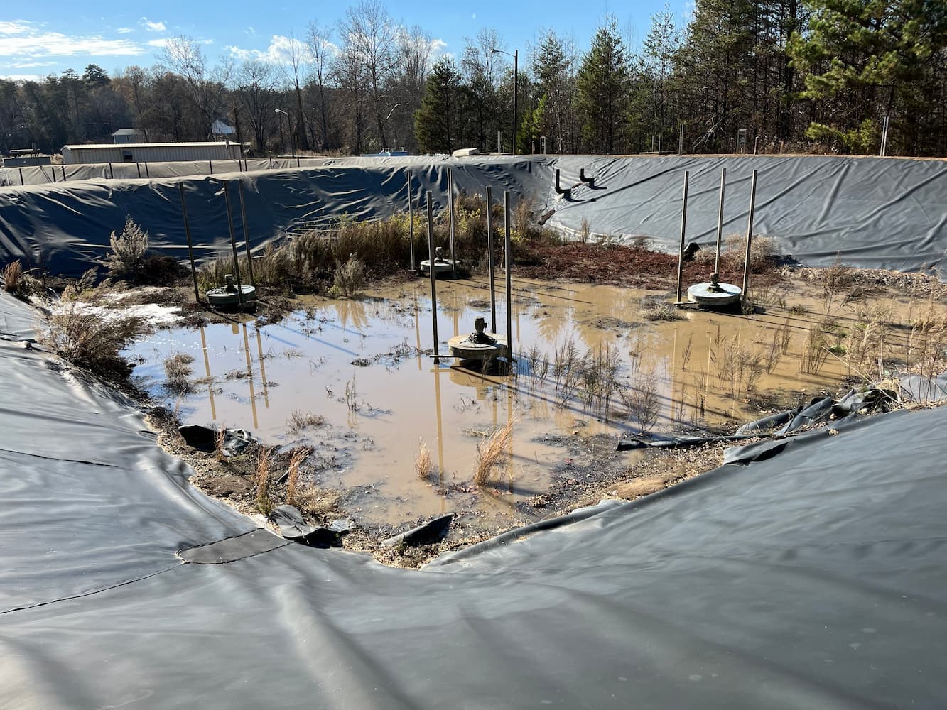 Lagoon regrading and access ramp